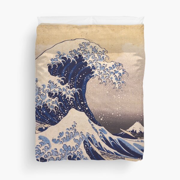 The Great Wave off Kanagawa by Katsushika Hokusai (c 1830-1833) Duvet Cover