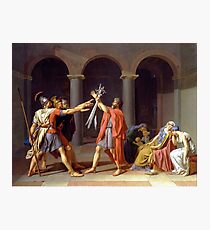 Lámina fotográfica Juramento de los Horacios de Jacques-Louis David (1784)