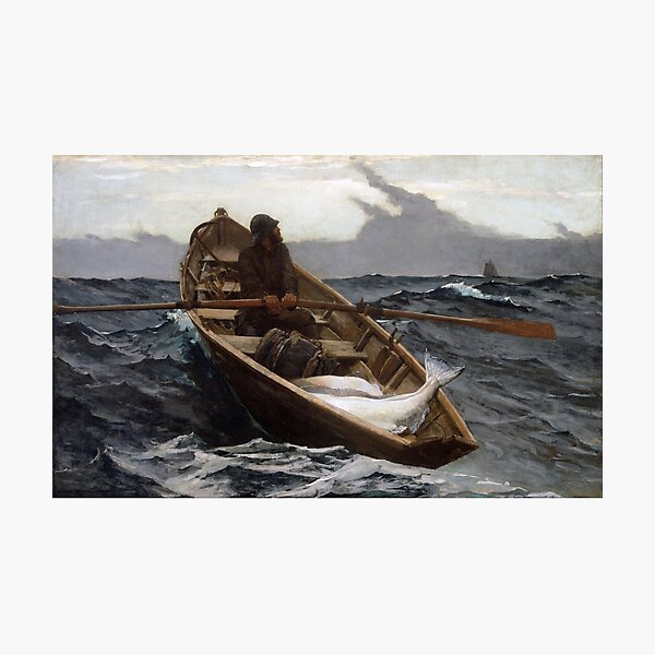 The Fog Warning (Halibut Fishing) by Winslow Homer (1885) Photographic Print