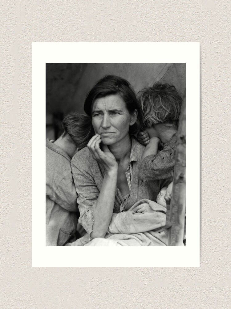 Migrant Mother By Dorothea Lange 1936 Art Print By Allhistory Redbubble