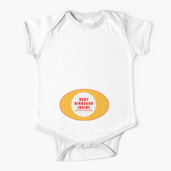 Baby Dinosaur Inside T shirt Short Sleeve Baby One-Piece