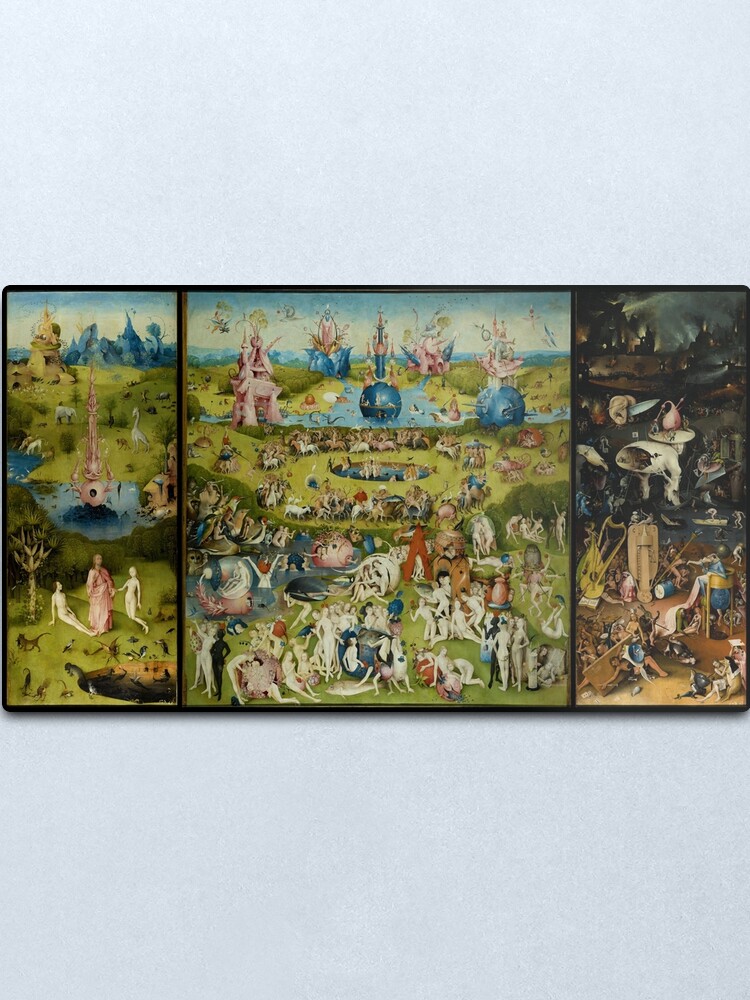 Alternate view of The Garden of Earthly Delights by Hieronymus Bosch (1480-1505) Metal Print