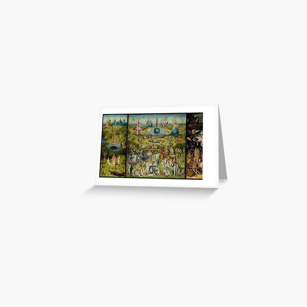 The Garden of Earthly Delights by Hieronymus Bosch (1480-1505) Greeting Card