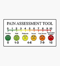 Medical Pain Assessment Tool Chart Photographic Print