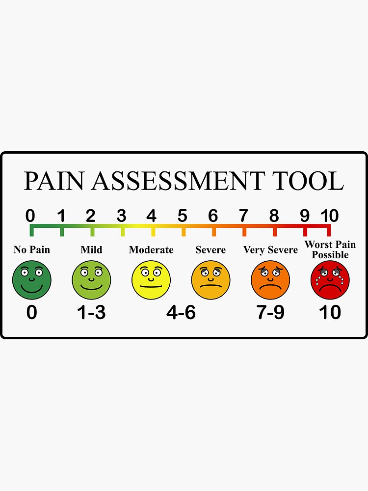 medical-pain-assessment-tool-chart-sticker-for-sale-by-allhistory