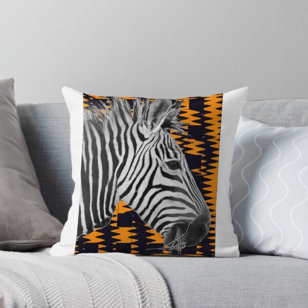 Item preview, Zebra Portrait OrangeBlack designed and sold by thula.