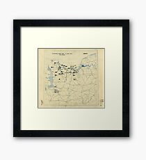 June 6 1944 D-Day World War II Twelfth Army Group Situation Map Framed Print