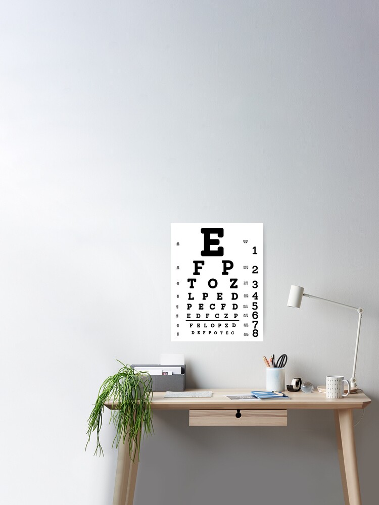 Snellen Eye Chart Greeting Card for Sale by allhistory