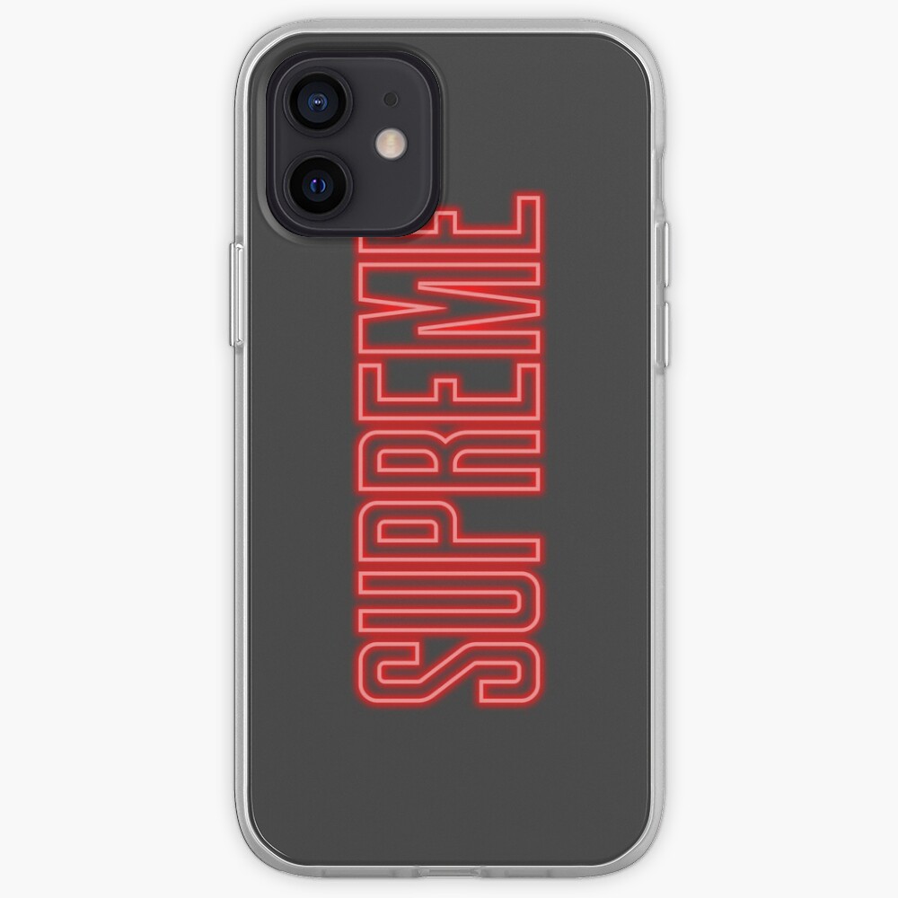 Supreme Neon Sign Logo Iphone Case Cover By Sanseffort Redbubble