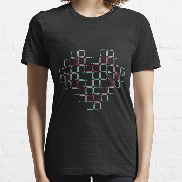 block heart Essential T-Shirt