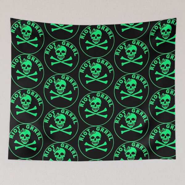 Item preview, Riot Grrrl Skull and Bow designed and sold by SerpentSkyArts.