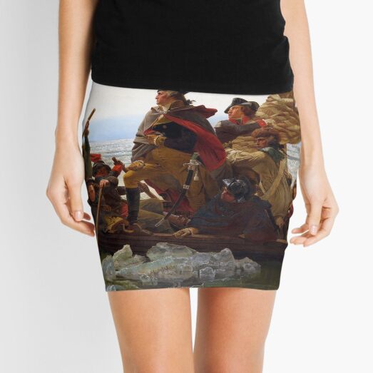 Washington Crossing the Delaware by Emanuel Leutze (1851) Mini Skirt
