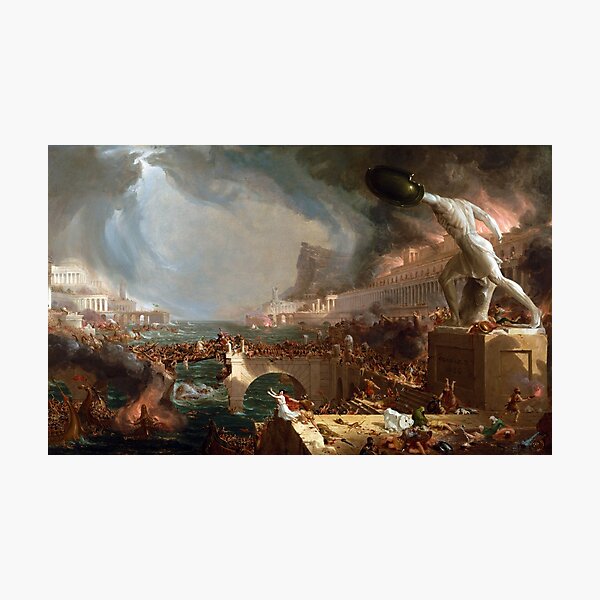 Item preview, The Course of Empire: Destruction by Thomas Cole (1836) designed and sold by allhistory.