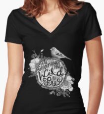 "Thoreau" Your Life Away Women's Fitted V-Neck T-Shirt