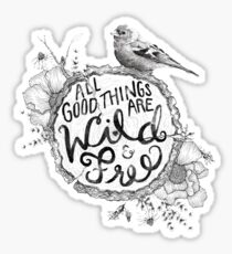 "Thoreau" Your Life Away Sticker