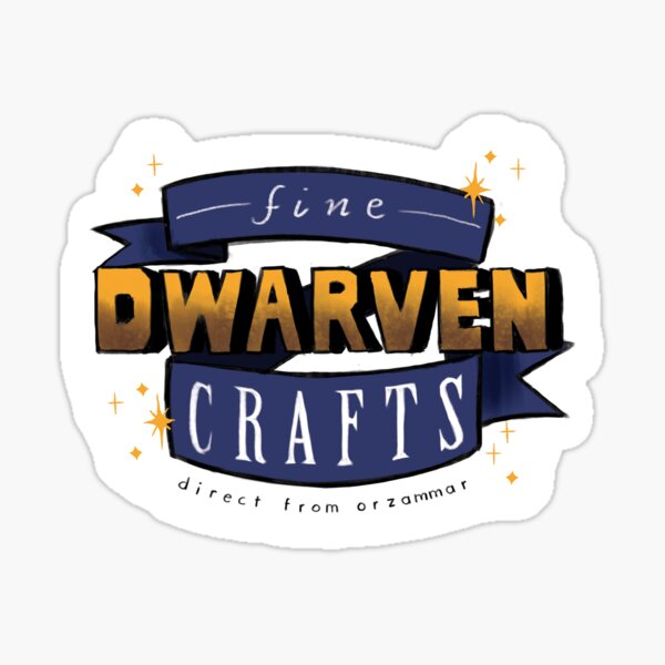 Fine Dwarven Crafts Sticker