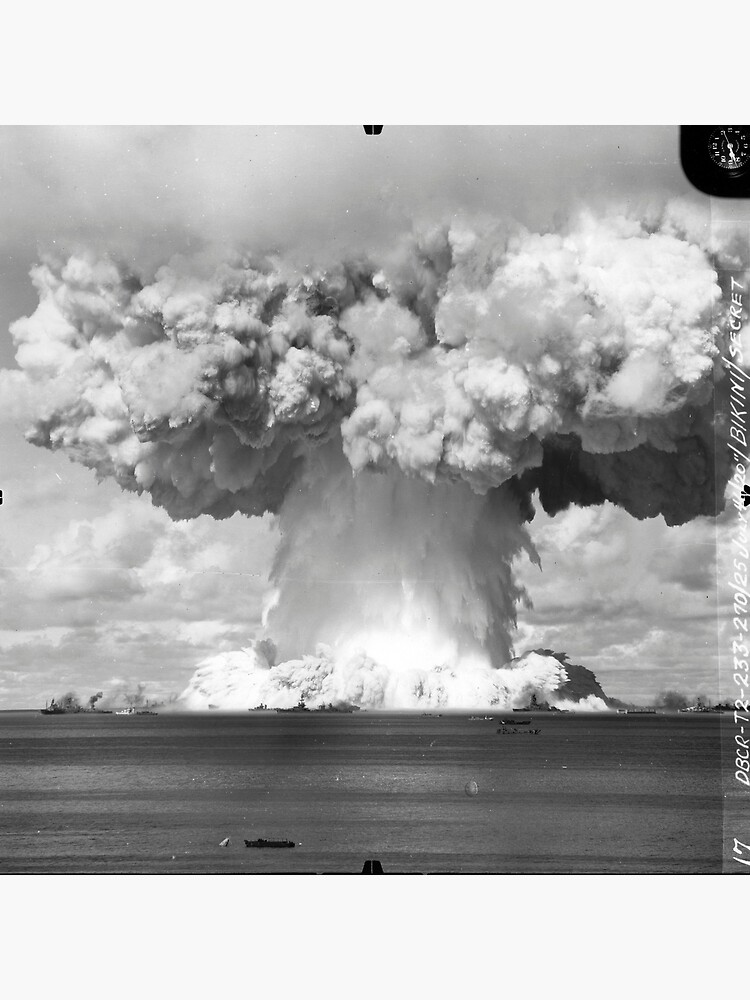 Atomic Bomb Mushroom Cloud Operation Crossroads Baker Test Duffle Bag by  The Arts