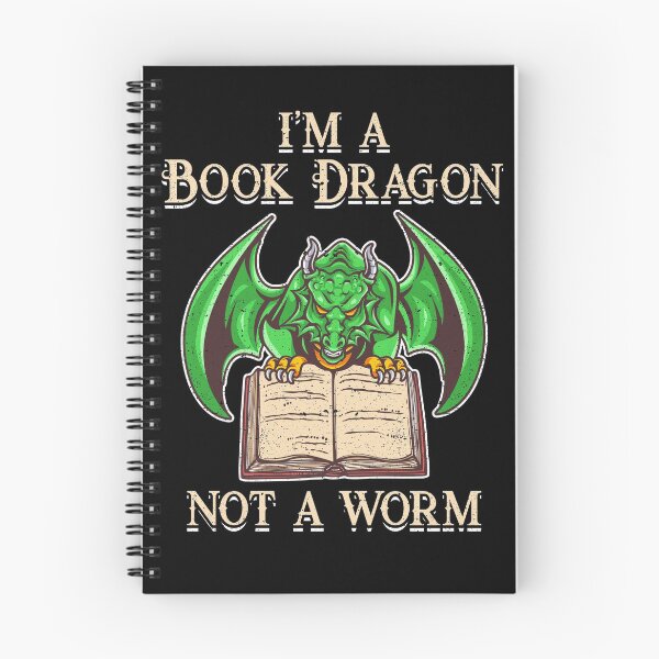 Item preview, I'm A Book Dragon Not A Worm Library Read Bookworm designed and sold by Pricity Designs.