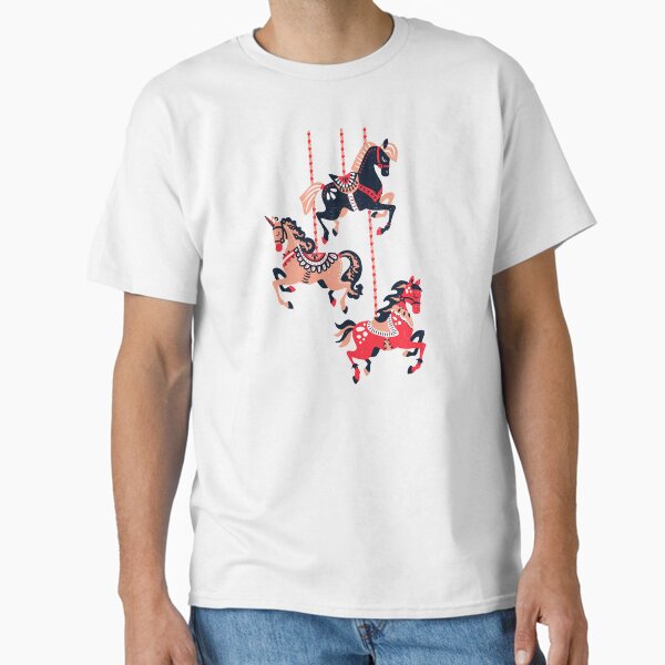 Item preview, Carousel Horses – Red & Black Palette designed and sold by Cat Coquillette.