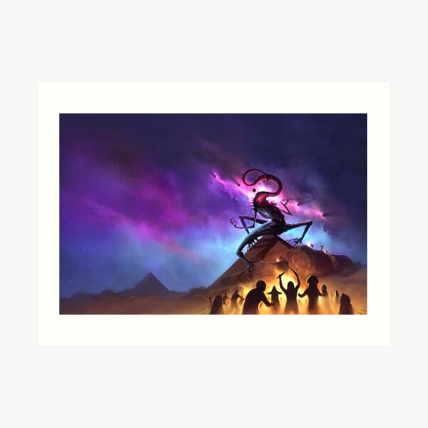 Masks of Nyarlathotep, Book 2 Cover by Sam Lamont Art Print