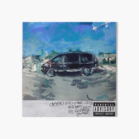 Aperçu de l'œuvre peinture acrylique - kendrick lamar, le bon gamin, la ville folle créée et vendue par WittyMillennial.