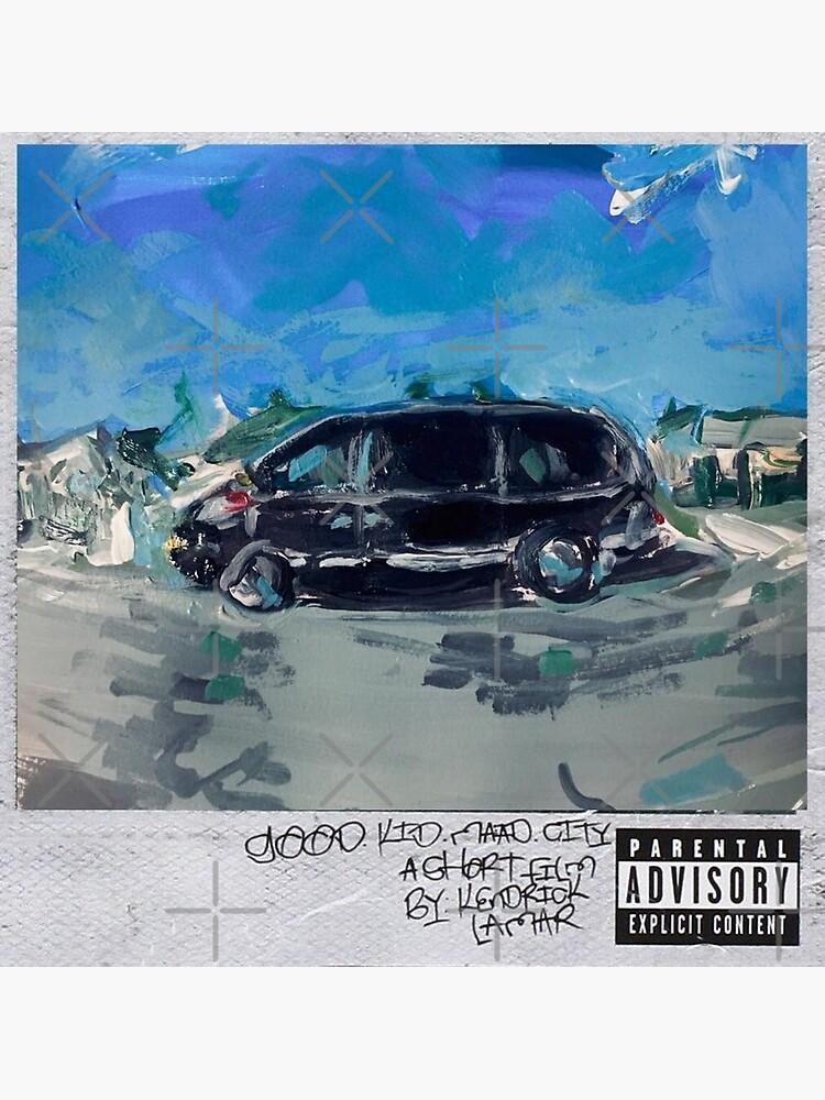 Acrylic Painting Kendrick Lamar Good Kid Mad City Postcard By