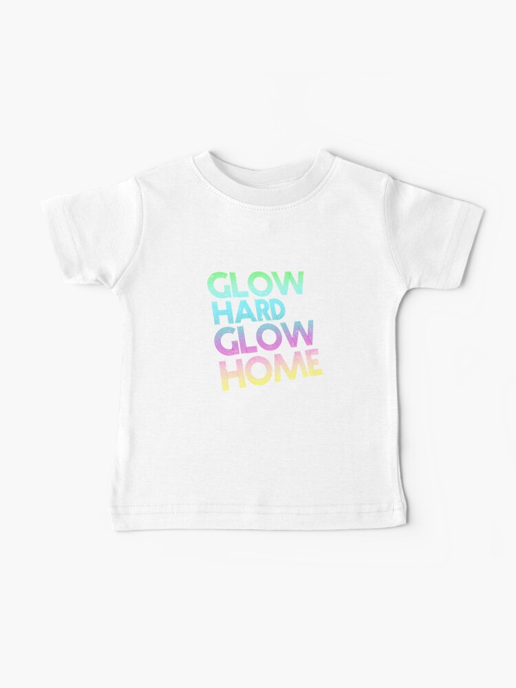 Let's Glow Crazy Retro Neon Party Black Light' Organic Short-Sleeved Baby  Bodysuit