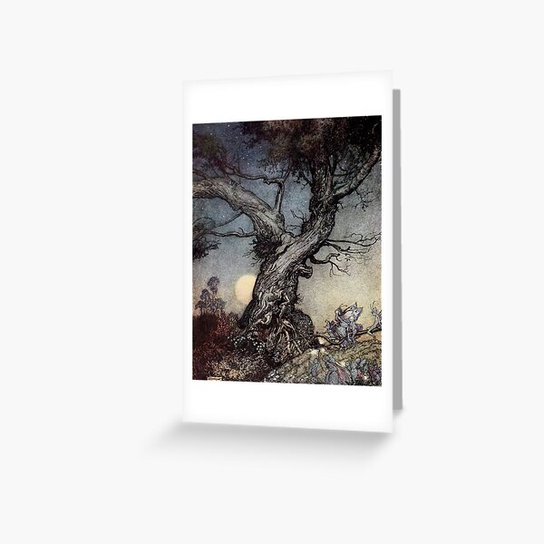 Aperçu de l'œuvre Scène Vintage d'Arthur Rackham d'Imagina créée et vendue par Brogaman.