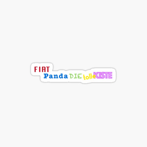 FIAT Panda - La grande boîte Sticker