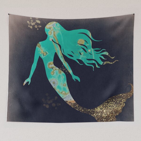 Item preview, Turquoise Mermaid designed and sold by Sasha Art Gallery.