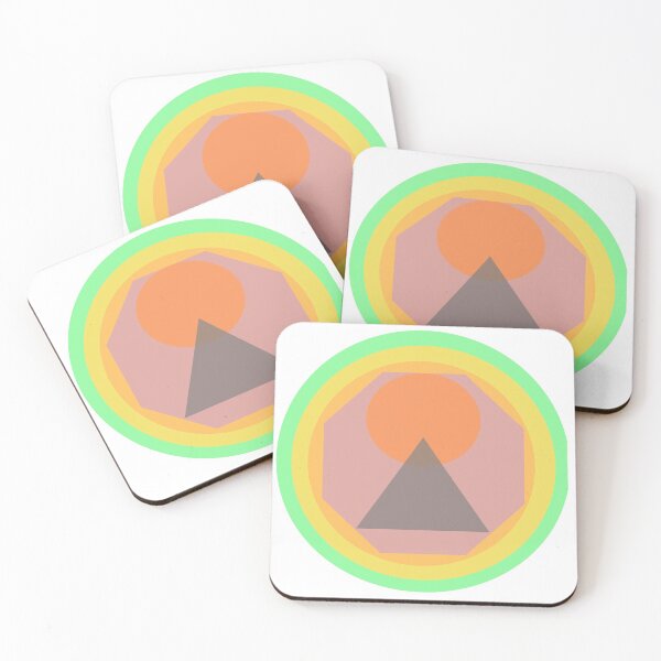 Item preview, Colour Contrast Shapes Repeating Retro Pattern designed and sold by Urban Binge.