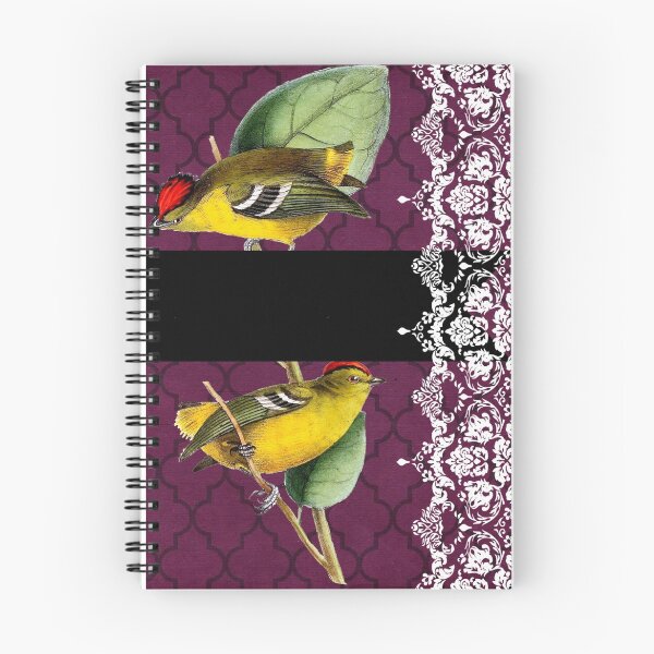 Item preview, Antique Yellow Birds on Damask and Lace designed and sold by Pixelchicken.