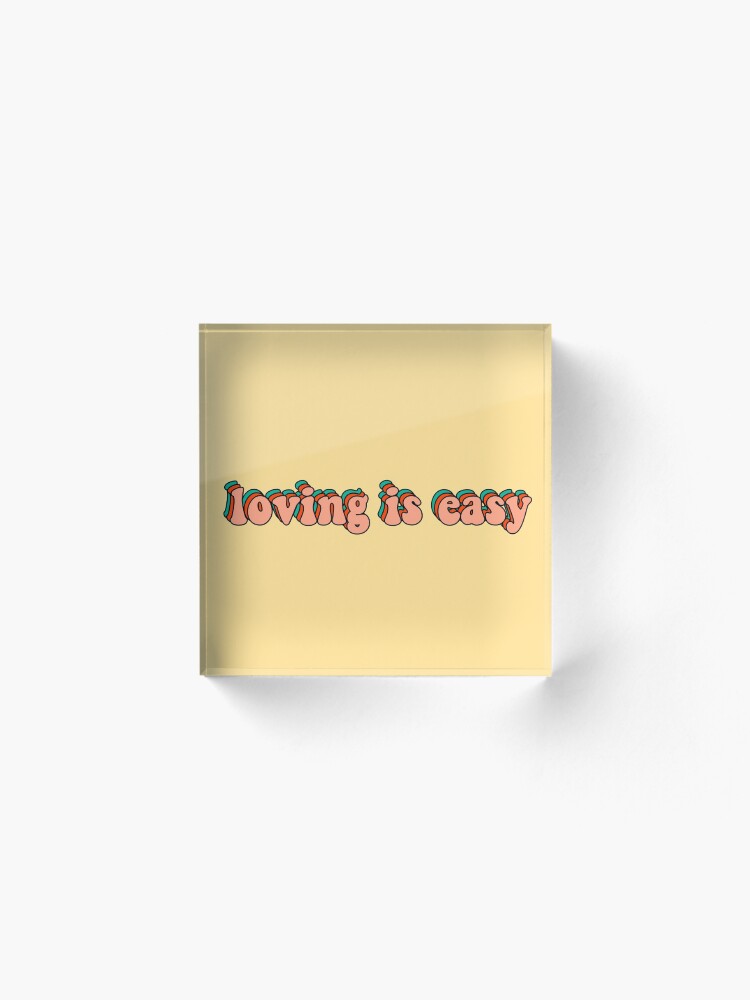 Alternate view of loving is easy rex orange county Acrylic Block
