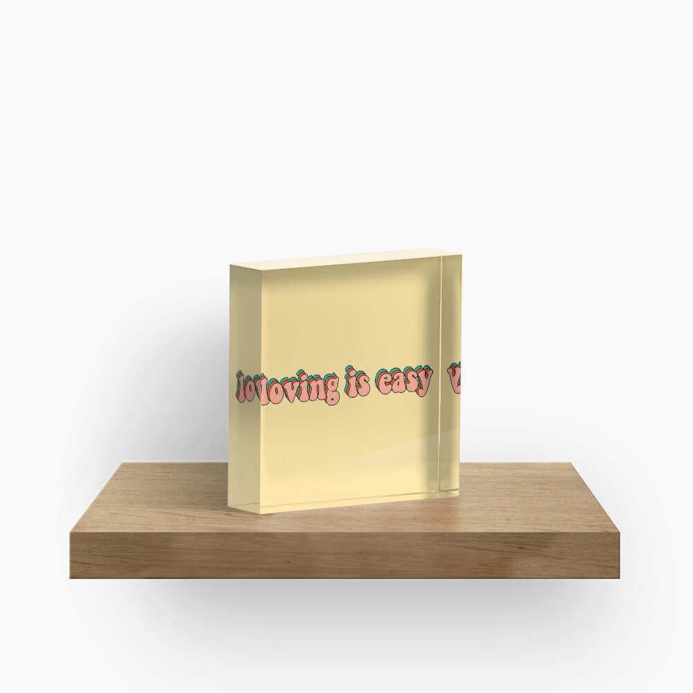 loving is easy rex orange county Acrylic Block