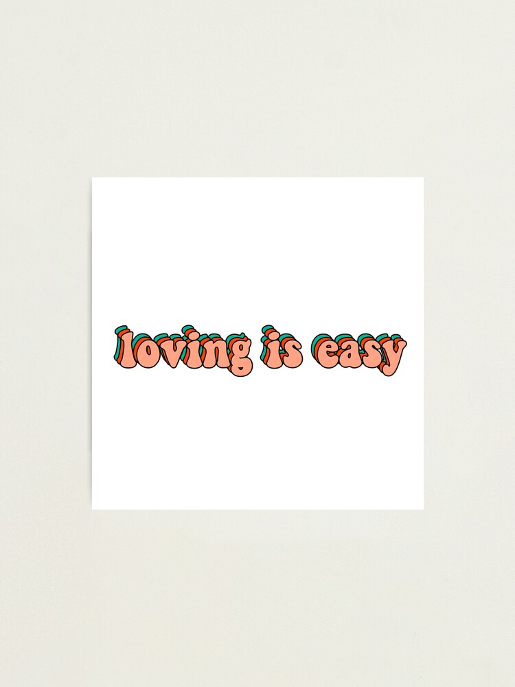 Alternate view of loving is easy rex orange county Photographic Print