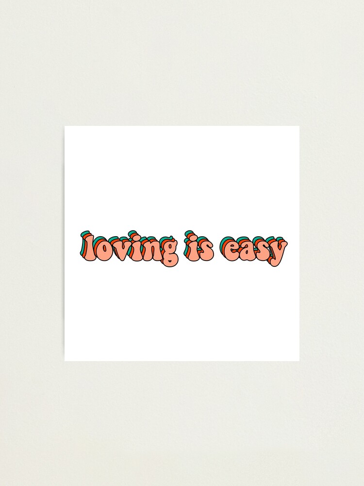 Alternate view of loving is easy rex orange county Photographic Print