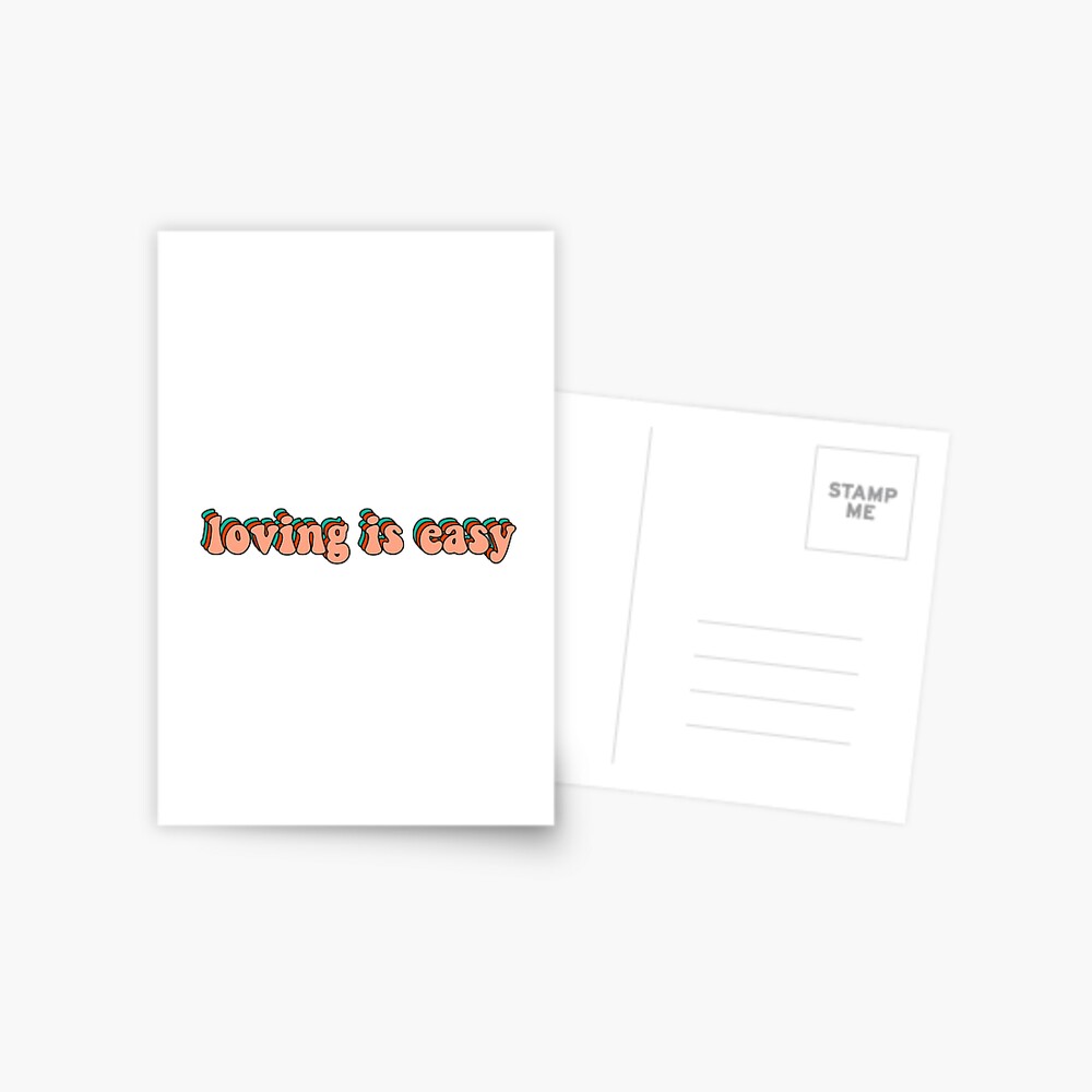 loving is easy rex orange county Postcard