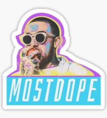 Mac Miller Most Dope 80s Retro Sticker