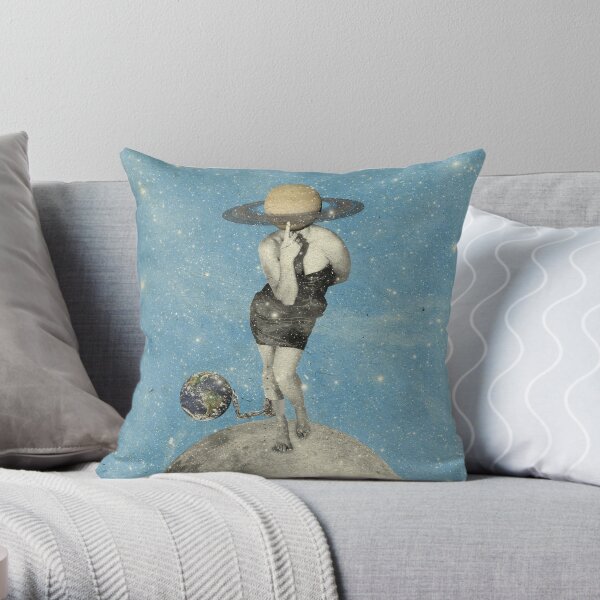 Color Chaos Collection -- Spacin'Out Throw Pillow