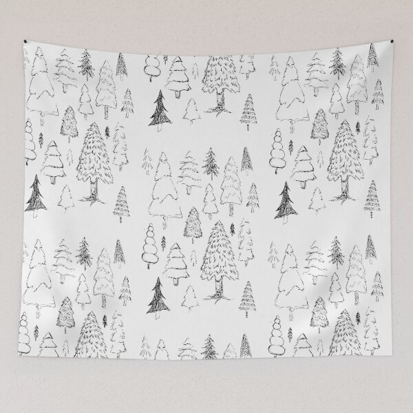Item preview, Hand Drawn Trees designed and sold by Lavenderbuttons.