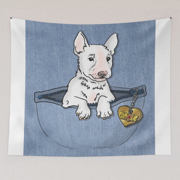 Item preview, Chaosking Bull Terrier puppy in bag designed and sold by chaosking-bulli.
