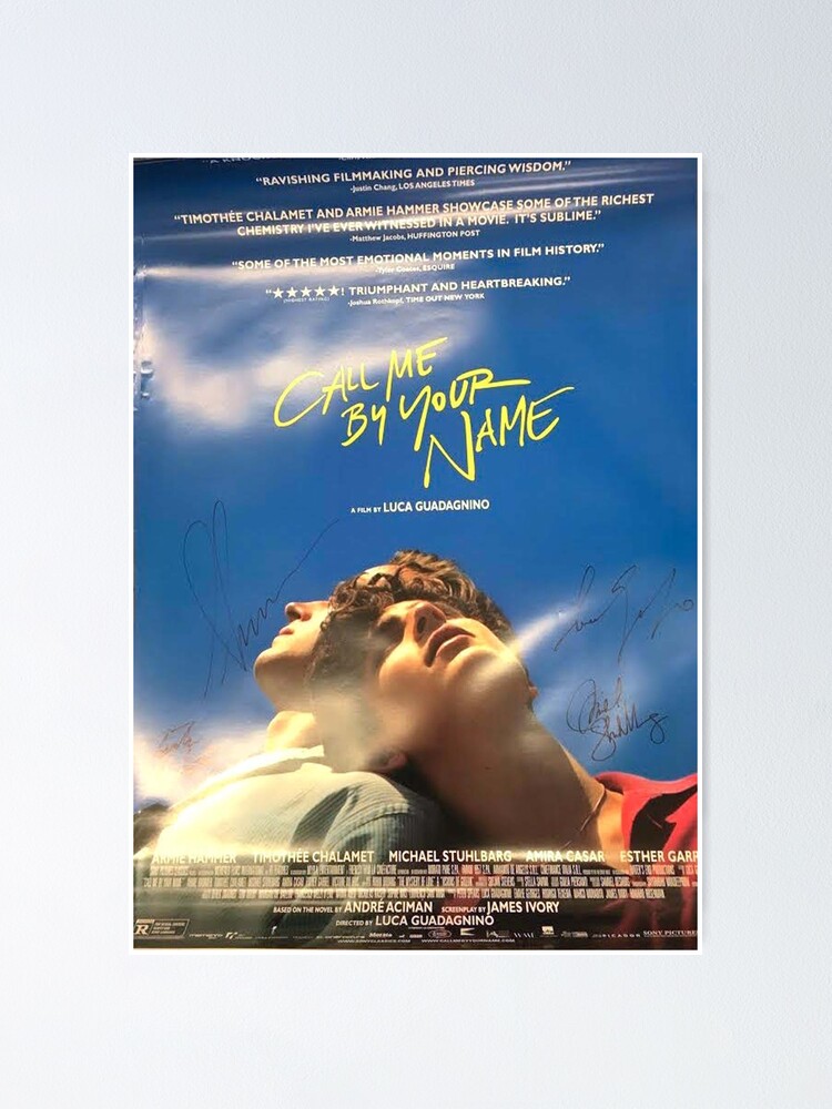 Call Me By Your Name Poster By Exists Redbubble