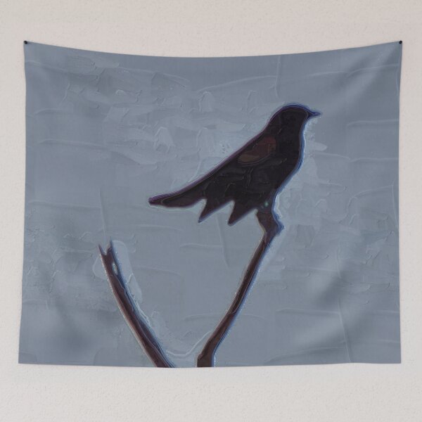 Item preview, Bird on Blue designed and sold by ArtOfE.