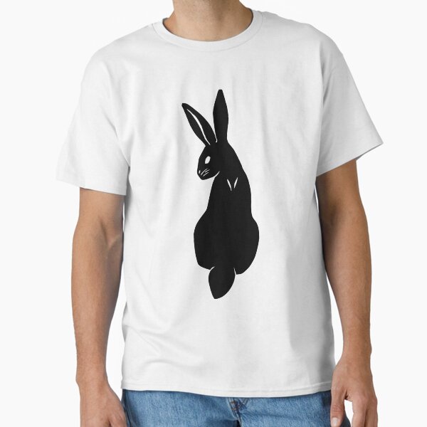 Classy Black Rabbit Silhouette Classic T-Shirt