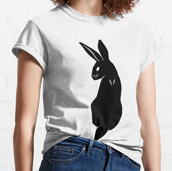 Classy Black Rabbit Silhouette Classic T-Shirt