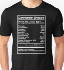 Mass Effect - Shepard Stats Unisex T-Shirt