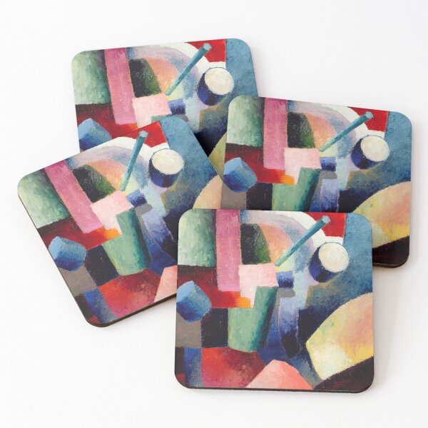 Item preview, Colored Composition of Forms, August Macke designed and sold by fourretout.