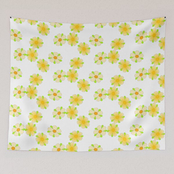 Item preview, yellow daisy flower stickers designed and sold by miaterinka.