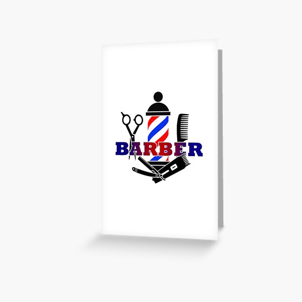 Barber Shop Greeting Card