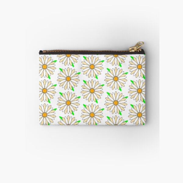 Item preview, yellow and red daisy flower stickers designed and sold by miaterinka.